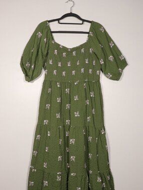 NWOT Green Smocked Dress by Zudio Size XL